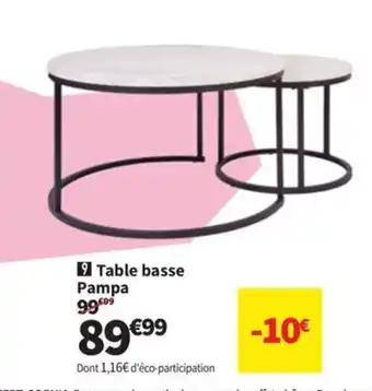 Conforama Table basse Pampa offre