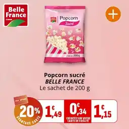 Coccimarket Popcorn sucré belle france offre