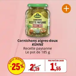 Coccimarket Cornichons aigres-doux kühne offre