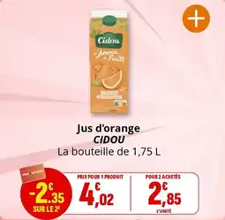 Coccimarket Jus d'orange cidou offre