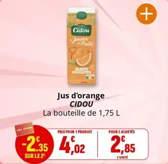 Coccimarket Jus d'orange cidou offre