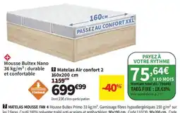 Conforama Mousse Bultex Nano offre