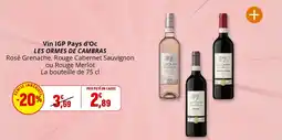 Coccimarket Vin igp pays d'oc les ormes de cambras offre