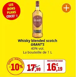 Coccinelle Express Whisky blended scotch grant's offre