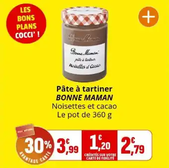 Coccinelle Express Pâte à tartiner bonne maman offre