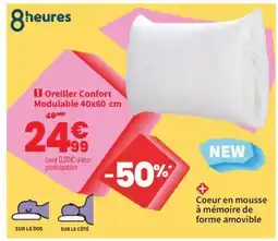 Conforama Oreiller Confort Modulable offre