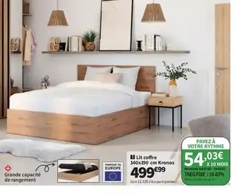 Conforama Lit coffre Kronos offre