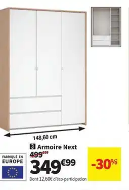 Conforama Armoire Next offre
