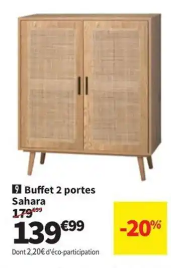 Conforama Buffet 2 portes Sahara offre