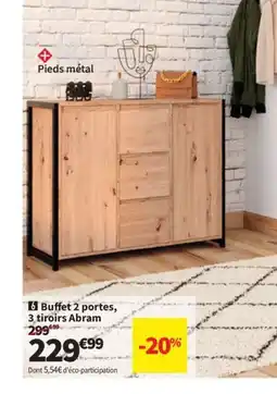 Conforama 2 portes, 3 tiroirs Abram offre