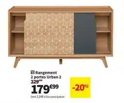 Conforama Rangement 2 portes Urban 2 offre