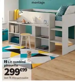 Conforama Lit combiné pirouette offre