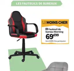 Conforama Fauteuil de bureau Warning offre