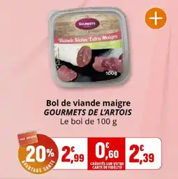Coccinelle Express Bol de viande maigre gourmets de l'artois offre