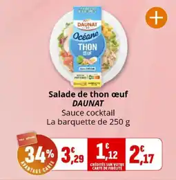 Coccinelle Express Salade de thon œuf daunat offre