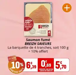 Coccinelle Express Saumon fumé breizh saveurs offre