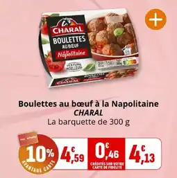 Coccinelle Express Boulettes au bœuf à la napolitaine charal offre