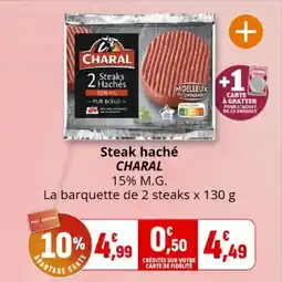 Coccinelle Express Steak haché charal offre