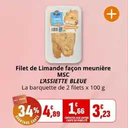 Coccinelle Express Filet de limande façon meunière msc l'assiette bleue offre