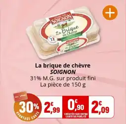 Coccinelle Express La brique de chèvre soignon offre