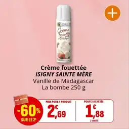 Coccinelle Express Crème fouettée isigny sainte mère offre