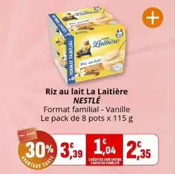 Coccinelle Express Riz au lait la laitière nestlé offre