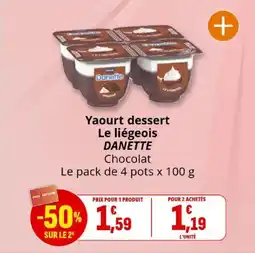 Coccinelle Express Yaourt dessert le liégeois danette offre