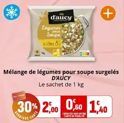 Coccinelle Express Mélange de légumes pour soupe surgelés d'aucy offre