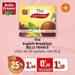 Coccinelle Express Thé english breakfast belle france offre