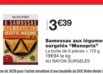 Samossas aux légumes