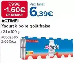 Costco Actimel - yaourt à boire goût fraise offre