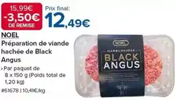 Costco Noel - preparation de viande hachée de black angus offre