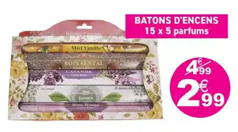 Kandy Batons d'encens offre