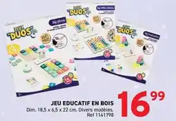 Trafic Lg - jeu educatif en bois offre
