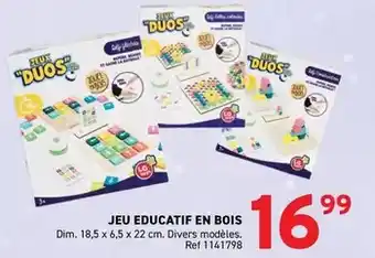 Trafic Lg - jeu educatif en bois offre
