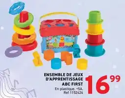 Trafic Ensemble de jeux d'apprentissage abc first offre