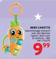 Trafic 3m - bebe carotte offre