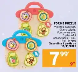 Trafic Forme puzzle offre