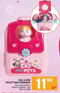 Trafic Sac a dos toilettage animaux offre