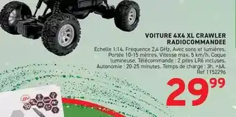 Trafic Voiture 4x4 xl crawler radiocommandee offre