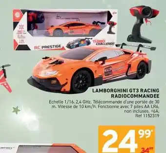 Trafic Lamborghini gt3 racing radiocommandee offre