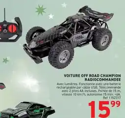 Trafic Voiture off road champion radiocommandee offre