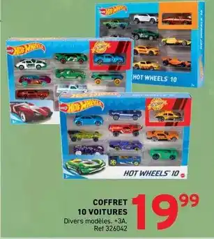 Trafic Hot wheels - coffret 10 voitures offre