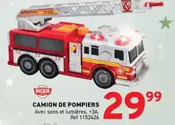 Trafic Dickie - camion de pompiers offre