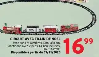 Dim - circuit avec train de noel