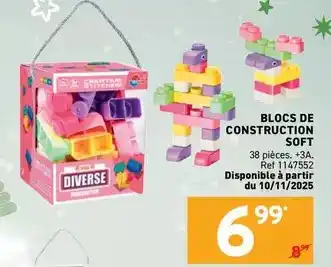 Trafic Blocs de construction soft offre