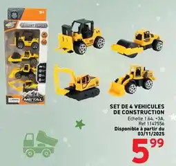 Trafic Set de 4 vehicules de construction offre