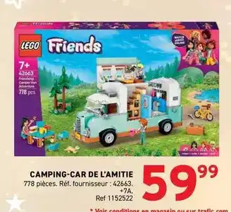 Trafic Lego - camping-car de l'amitie offre