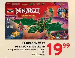 Trafic Lego - le dragon vert de la foret de lloyd offre