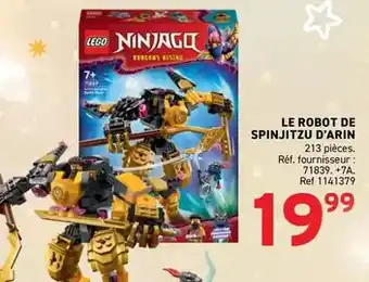 Trafic Lego - le robot de spinjitzu d'arin offre
